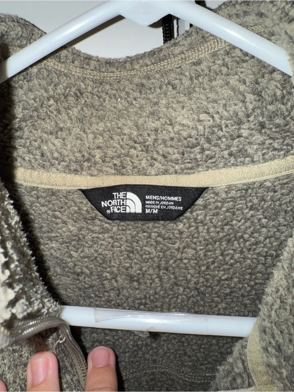 The North Face Men's Heathered Brown Quarter-Zip Fleece Pullover